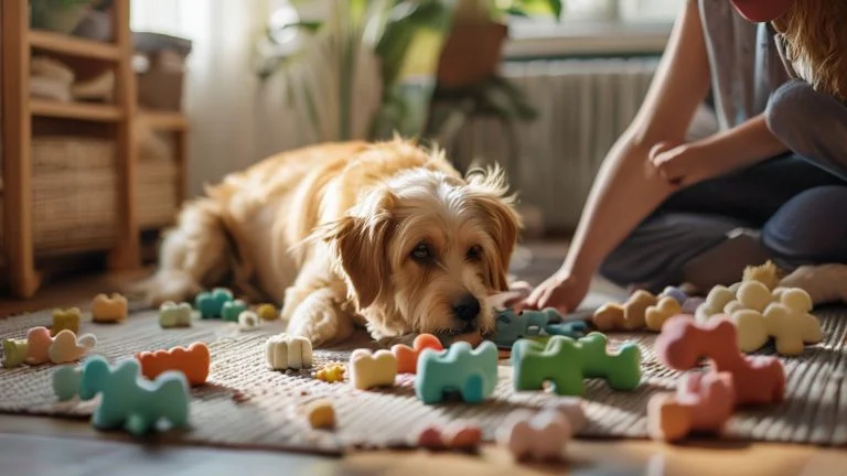 Atividades lúdicas e brinquedos para aliviar a ansiedade em cães