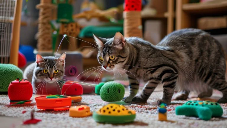 Como brinquedos interativos transformam o comportamento dos gatos