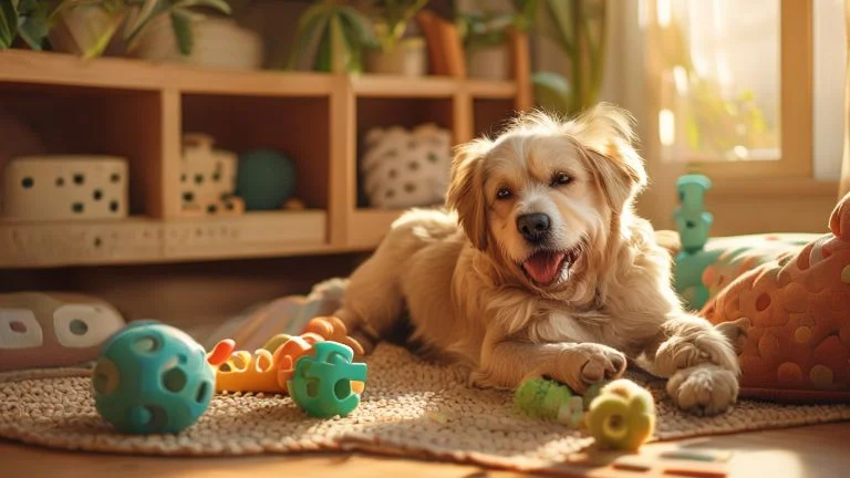 Brinquedos Ideais para Estimular a Mente de Cães Idosos