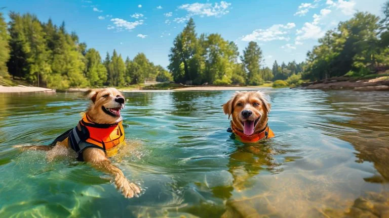 Passeios aquáticos seguros para cães que adoram brincar na água