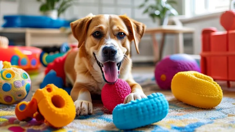 Por que brinquedos de borracha são perfeitos para cães que adoram mastigar