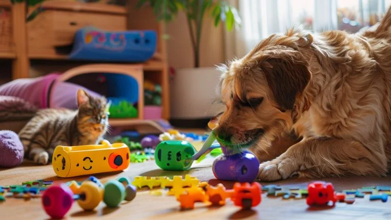 Brinquedos Ideais para Acabar com o Tédio dos Pets Adultos